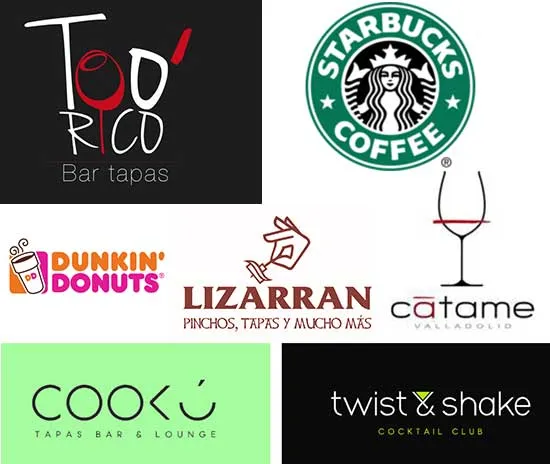 logotipos de bares