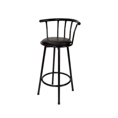 Taburete de bar BRICE negro