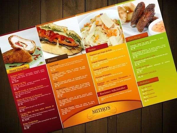 Diseño de cartas de menu