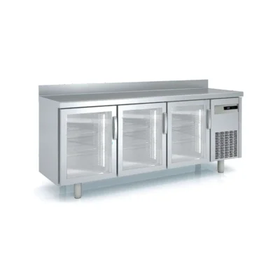Mesa refrigerada puerta de cristal 1495 x600 x 1040 mm