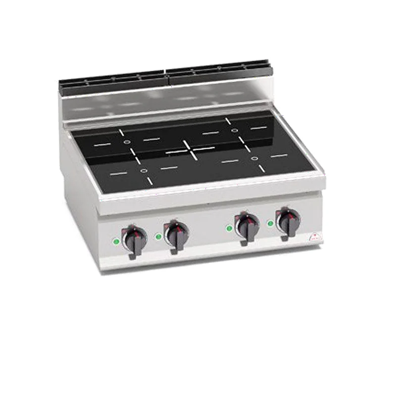 Cocina vitrocerámica 4 fuegos 10 Kw