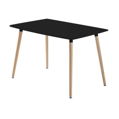 Mesa nórdica rectangular 120 x 80 color negro