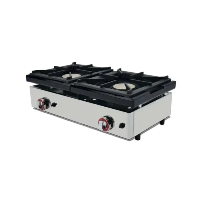 Cocina a gas 2 fuegos 80 sobremostrador