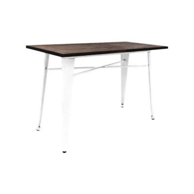 Mesa industrial TORIX madera 120 x 60  blanca