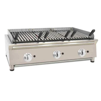 Parrilla vasca a gas piedra volcánica 1000 mm
