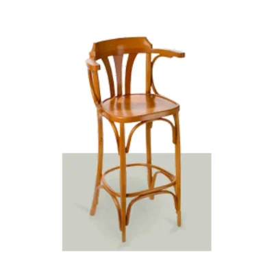Taburete madera con brazos para hostelería queen