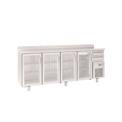 Frente mostrador snack refrigeración cajones cristal 2545 x 600 x 1040 mm