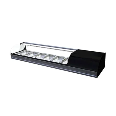 Vitrina sushi cristal curvo