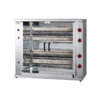 Asador de Pollos a Gas Rotativo Multifuncion 8 Espadas