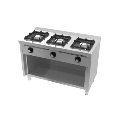 Cocina a Gas 3 Fuegos con mueble 1200x600