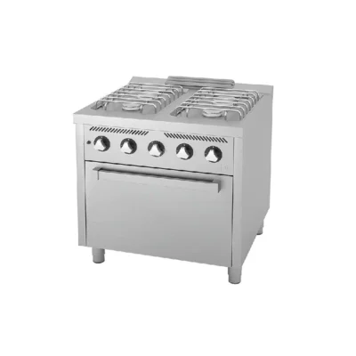 Cocina a Gas 4 Fuegos con Horno EC 800x750