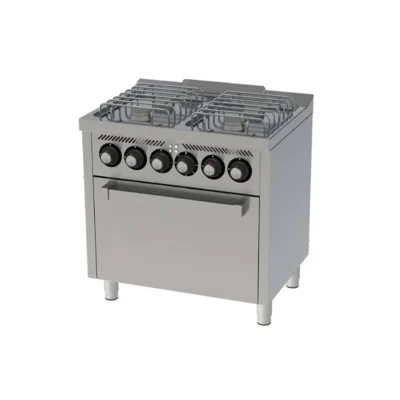 Cocina a Gas 4 Fuegos con Horno Electrico 800x600 ECO