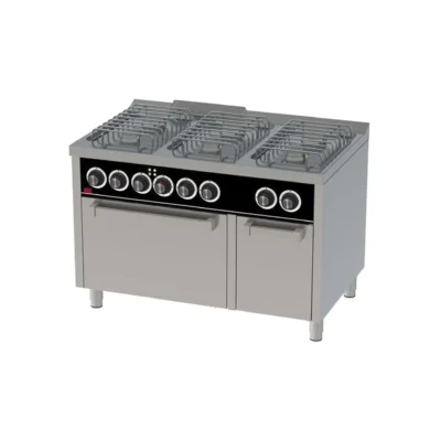 Cocina a Gas 6 Fuegos con Horno Electrico EC 1200x750
