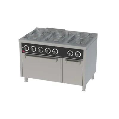 Cocina a Gas 6 Fuegos con Horno EC 1200x750