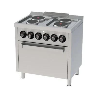 Cocina Electrica 4 placas con Horno 800x600 ECO