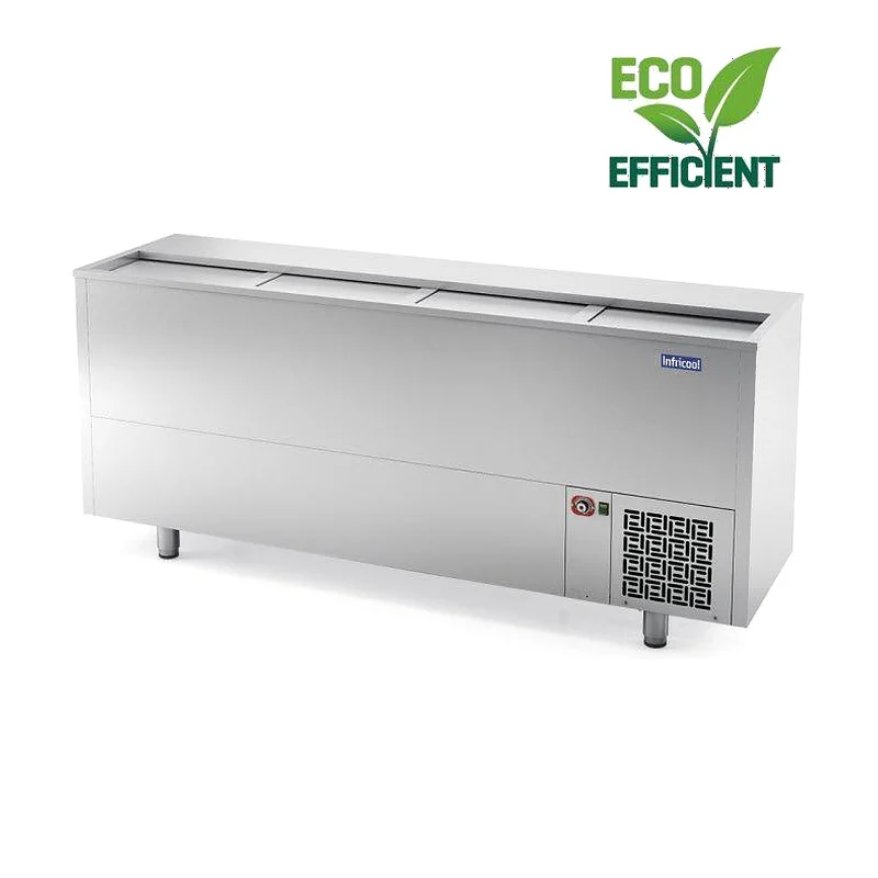 Botellero Frigorifico Inox 1,5 Metros 3 Puertas