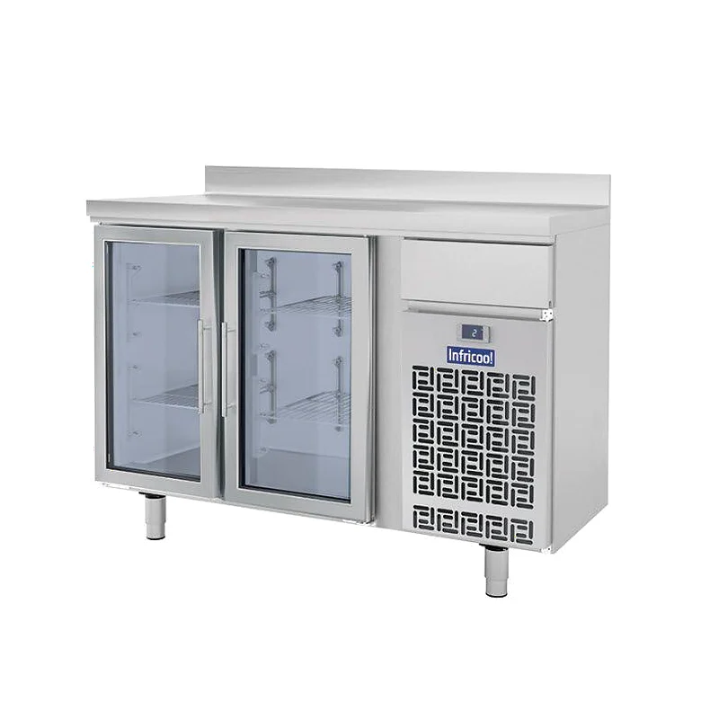Frentemostrador 1,5 metros 2 Puertas Cristal