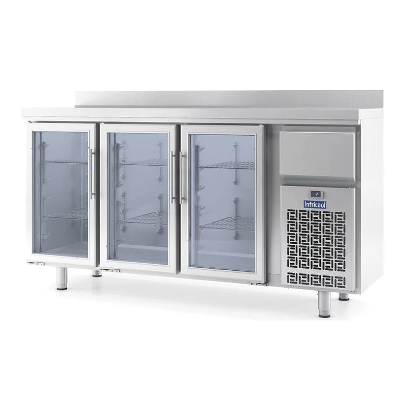 Frentemostrador 2 metros 3 Puertas Cristal