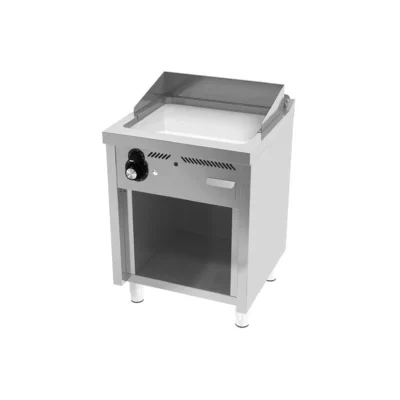 FryTop a gas 600x600 Cromo Duro