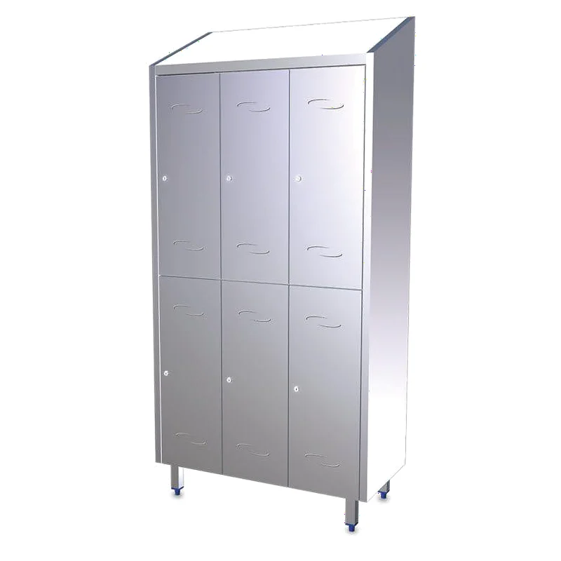 Taquilla Inox 3 Cuerpos 6 puertas