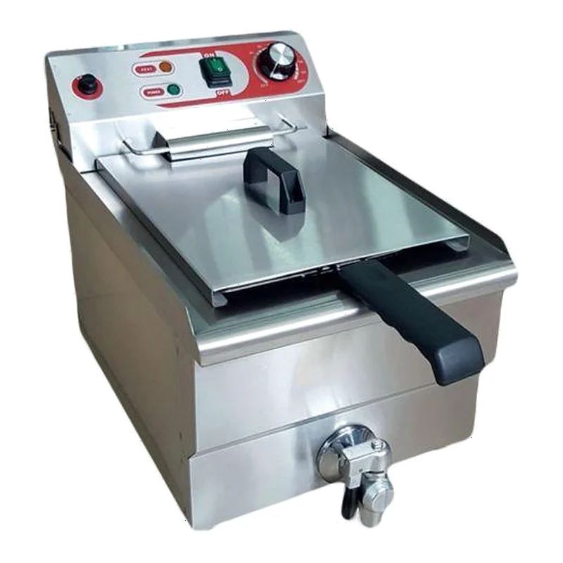 Freidora Eléctrica 10 Litros y 4,5Kw con Grifo