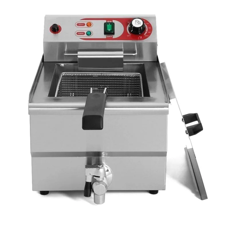 Freidora Eléctrica 12 Litros y 4,5Kw con Grifo
