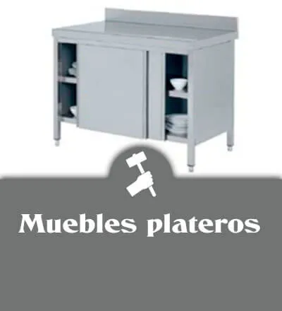 Muebles plateros para hostelería