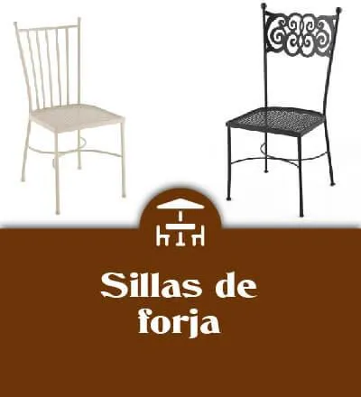 Sillas de forja para hostelería