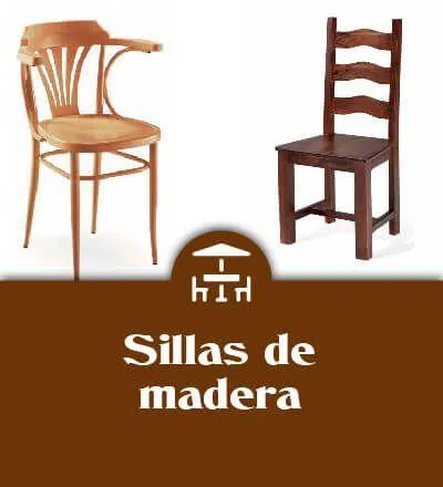 Sillas de madera para hostelería