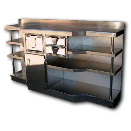 Mueble cafetero acero a medida