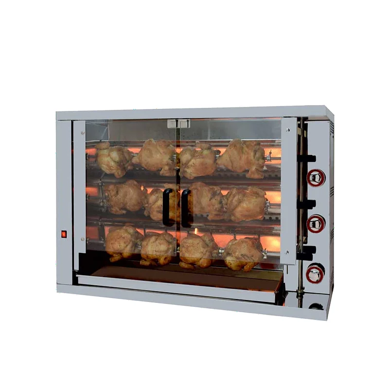 Asador de pollos a gas 3 espadas