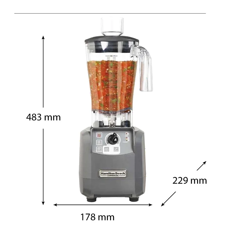 Batidora de cocina profesional H600 vaso policarbonato