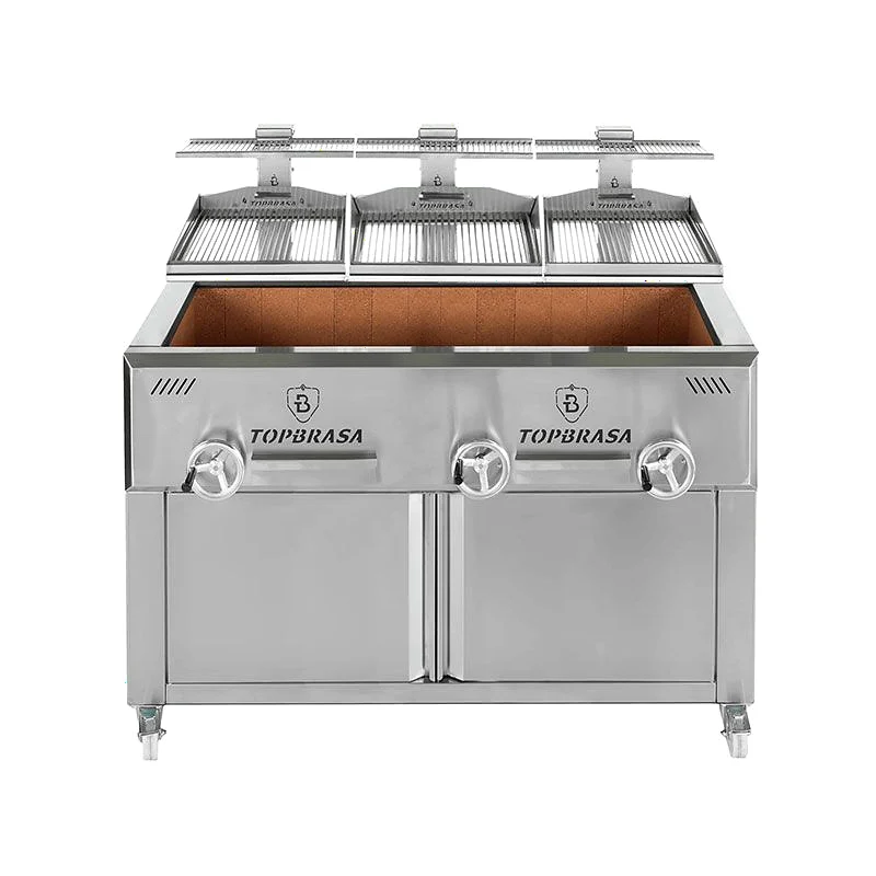 Parrilla vasca con mueble 3 brazos