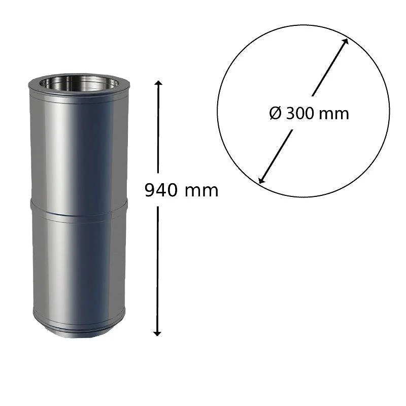 Tubería extensible Ei30 tramo 1000x300 mm