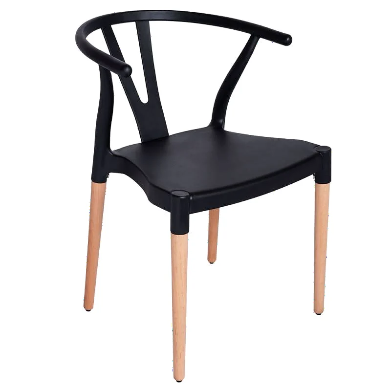 Silla de interior Odi negra