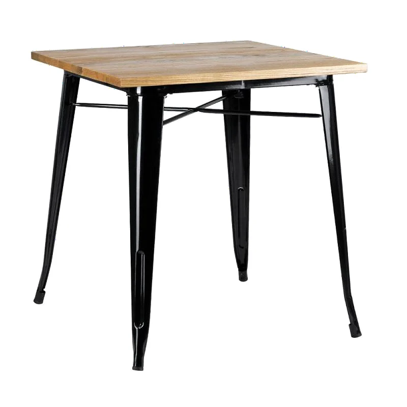 mesa meyer 70 x 70 patas negras