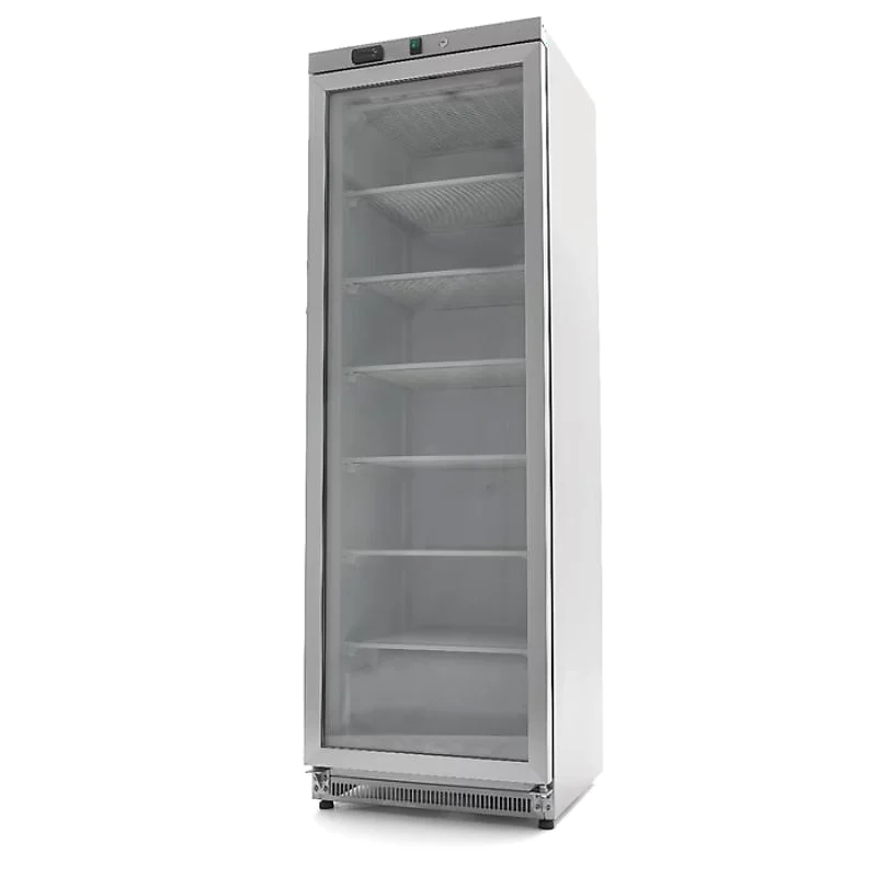 Congelador puerta cristal 400 litros 600x590x1850 mm
