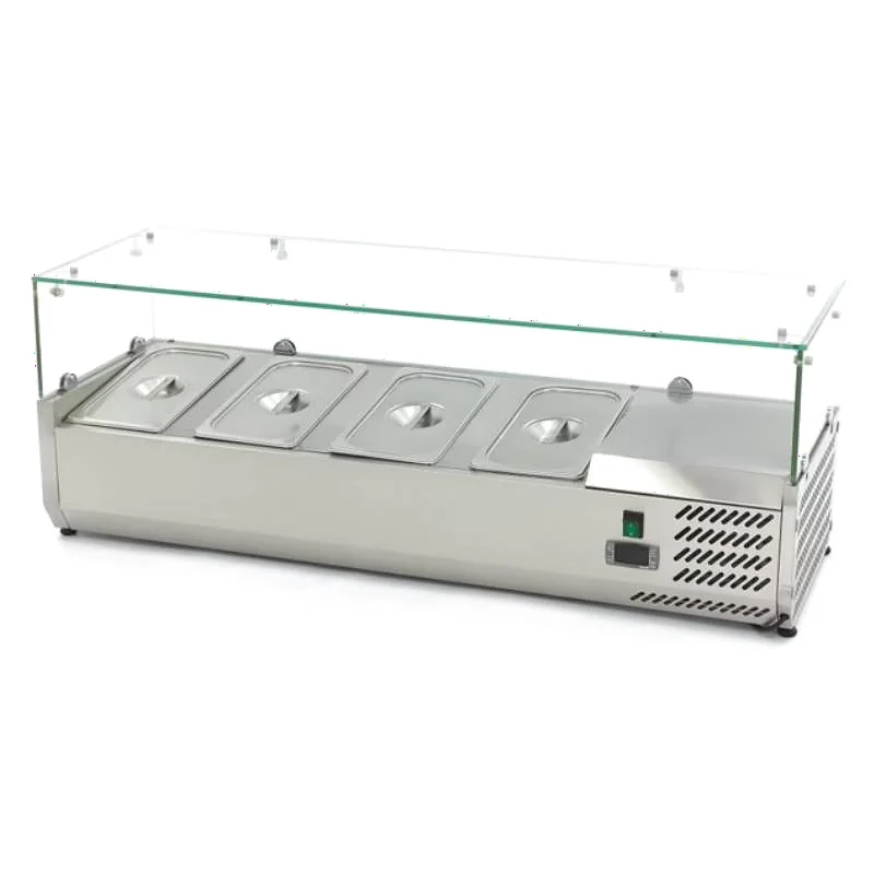Vitrina refrigerada superior 4 x 1/3 de 120 mm