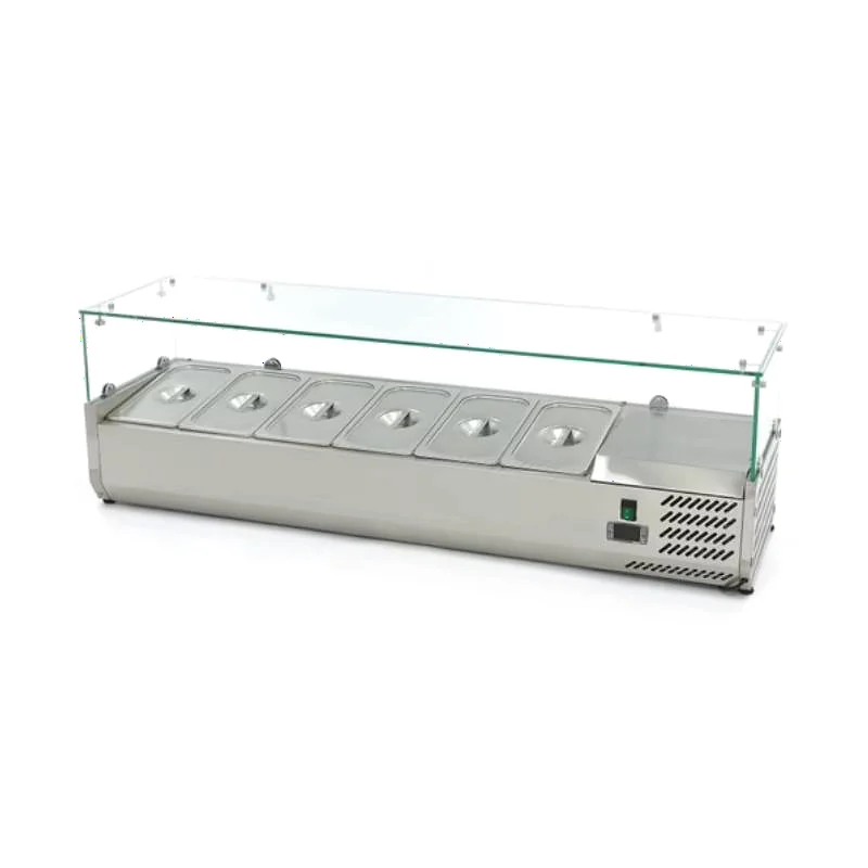 Vitrina refrigerada superior 6 x 1/3 de 140 mm