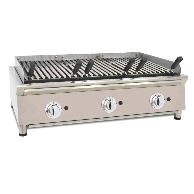 Parrilla Vasca a gas piedra volcánica 1000x587x364 mm