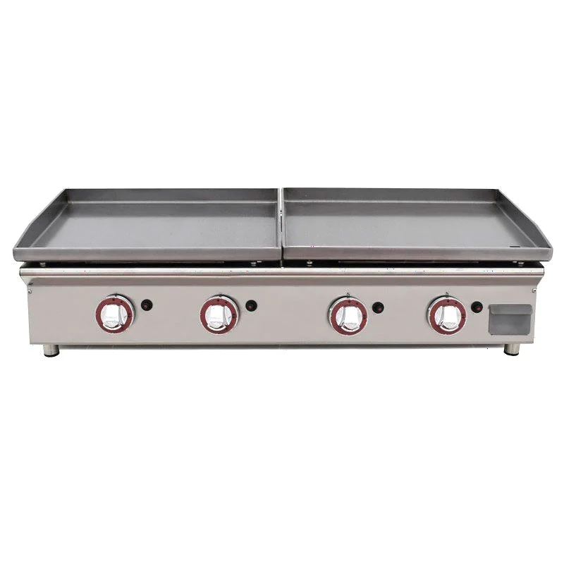 Plancha a gas DUO 60+60 de acero laminado 1206x450x233 mm