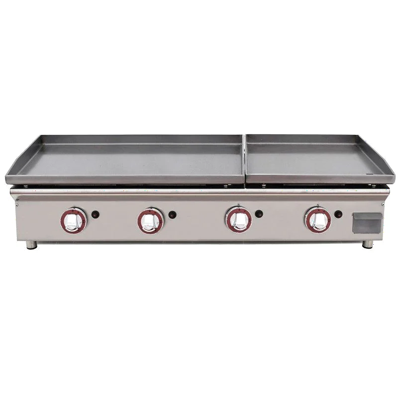 Plancha a gas DUO 80+40 de acero laminado 1206x450x233 mm