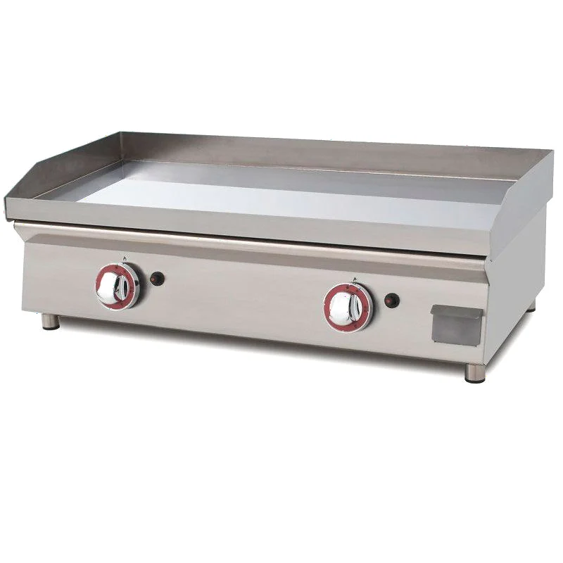 Plancha a gas de acero con baño cromo duro 806x450x233 mm