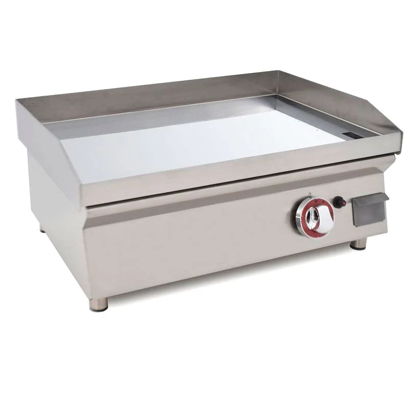 Plancha a gas de acero con baño cromo duro 806x450x233 mm