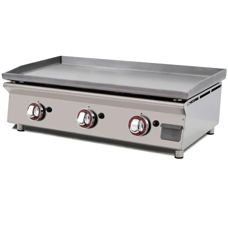 Plancha a gas de acero laminado 806x450x233 mm