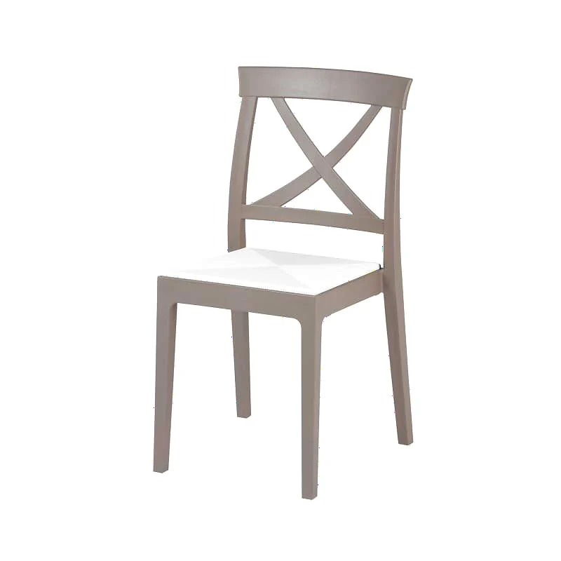 Silla de exterior antracita modelo 1128 Blanco