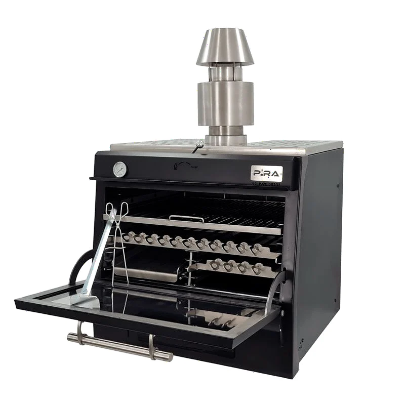 Horno brasa negro 140 comensales