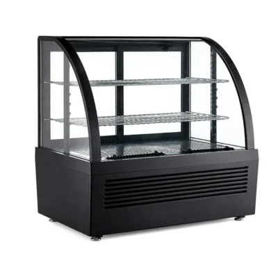 Vitrina fria sobre mostrador negra 100 litros