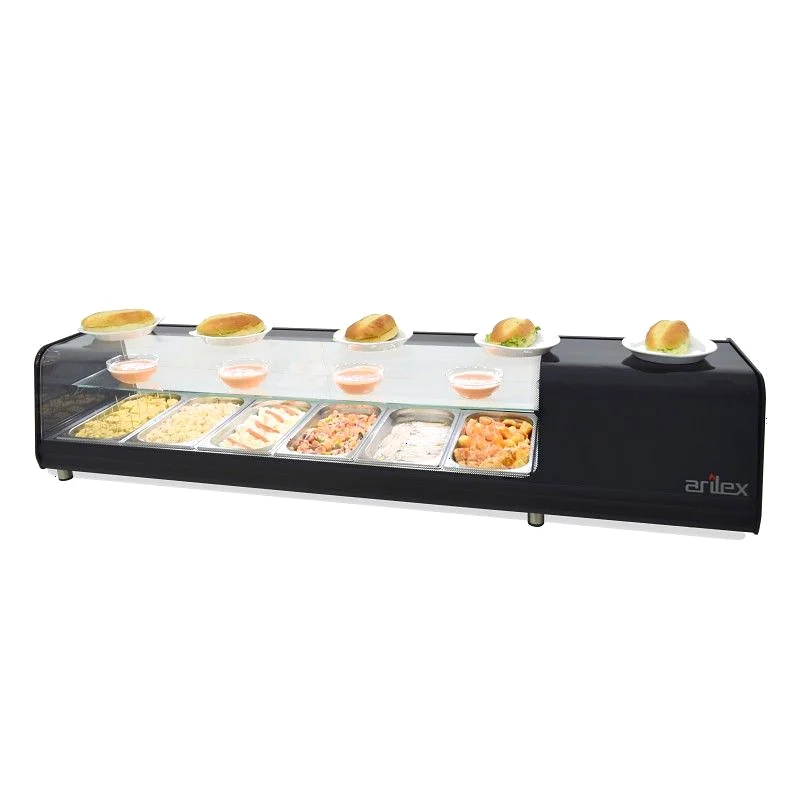 Vitrina refrigerada de tapas Arilex 6VTG Doble