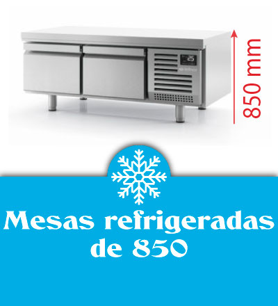 Mesas refrigeradas altura 850